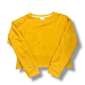 ZYIA active crewneck factory semi cropped/cutoff sweatshirt